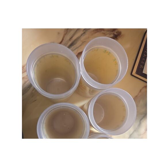 Lot of 4 Vintage Yellow Daisies Floral Drinking Beverage Drinkware Tumblers Cups - Picture 2 of 6